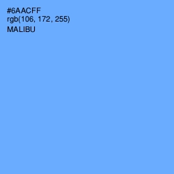 #6AACFF - Cornflower Blue Color Image