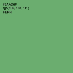 #6AAD6F - Fern Color Image