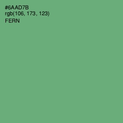 #6AAD7B - Fern Color Image