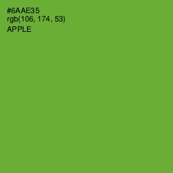 #6AAE35 - Apple Color Image