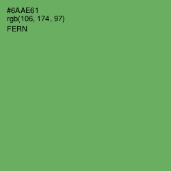 #6AAE61 - Fern Color Image