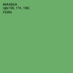 #6AAE6A - Fern Color Image