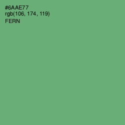 #6AAE77 - Fern Color Image