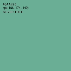 #6AAE95 - Silver Tree Color Image