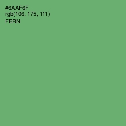 #6AAF6F - Fern Color Image