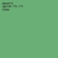 #6AAF75 - Fern Color Image