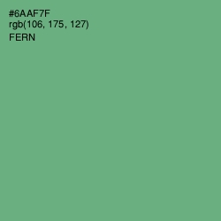 #6AAF7F - Fern Color Image