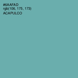 #6AAFAD - Acapulco Color Image