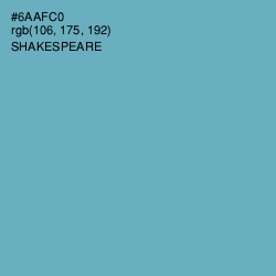 #6AAFC0 - Shakespeare Color Image