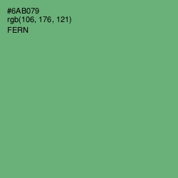 #6AB079 - Fern Color Image