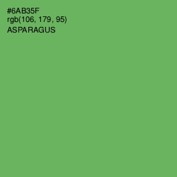 #6AB35F - Asparagus Color Image