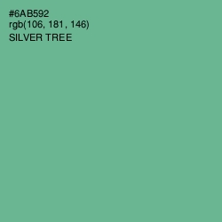 #6AB592 - Silver Tree Color Image