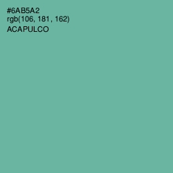 #6AB5A2 - Acapulco Color Image