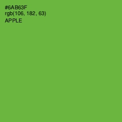 #6AB63F - Apple Color Image