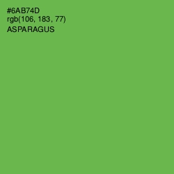 #6AB74D - Asparagus Color Image