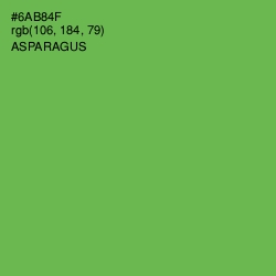 #6AB84F - Asparagus Color Image