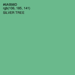 #6AB98D - Silver Tree Color Image