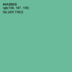 #6ABB9B - Silver Tree Color Image