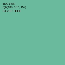 #6ABB9D - Silver Tree Color Image