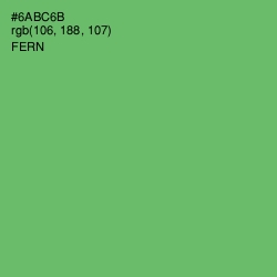 #6ABC6B - Fern Color Image