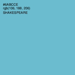 #6ABCCE - Shakespeare Color Image