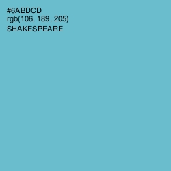 #6ABDCD - Shakespeare Color Image