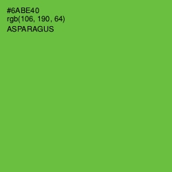 #6ABE40 - Asparagus Color Image