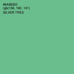 #6ABE8D - Silver Tree Color Image