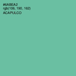 #6ABEA2 - Acapulco Color Image