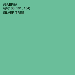 #6ABF9A - Silver Tree Color Image