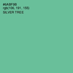 #6ABF9B - Silver Tree Color Image