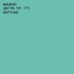 #6ABFB1 - Neptune Color Image