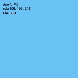 #6AC1F3 - Malibu Color Image