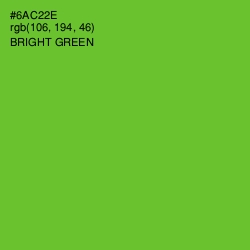 #6AC22E - Bright Green Color Image