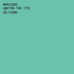 #6AC2AD - De York Color Image