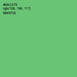 #6AC475 - Mantis Color Image