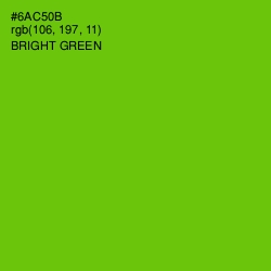 #6AC50B - Bright Green Color Image