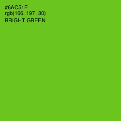 #6AC51E - Bright Green Color Image