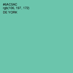 #6AC5AC - De York Color Image