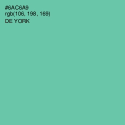 #6AC6A9 - De York Color Image