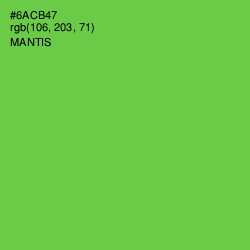 #6ACB47 - Mantis Color Image
