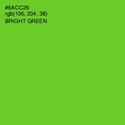 #6ACC26 - Bright Green Color Image