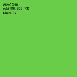 #6ACD49 - Mantis Color Image
