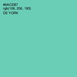 #6ACEB7 - De York Color Image