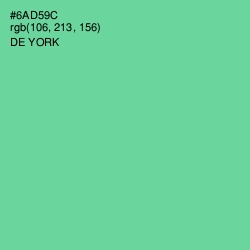 #6AD59C - De York Color Image
