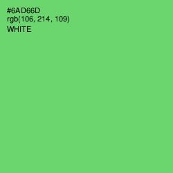 #6AD66D - Pastel Green Color Image