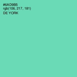 #6AD9B5 - De York Color Image