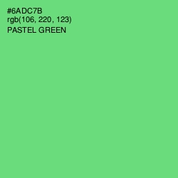 #6ADC7B - Pastel Green Color Image