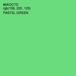 #6ADC7D - Pastel Green Color Image