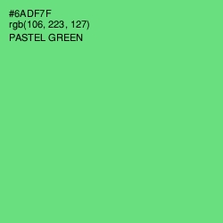 #6ADF7F - Pastel Green Color Image